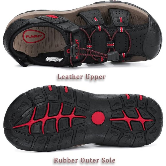 〽️Men\'s Hiking Sandals Black Outdoor Athletic Walking Casual Sports Shoes